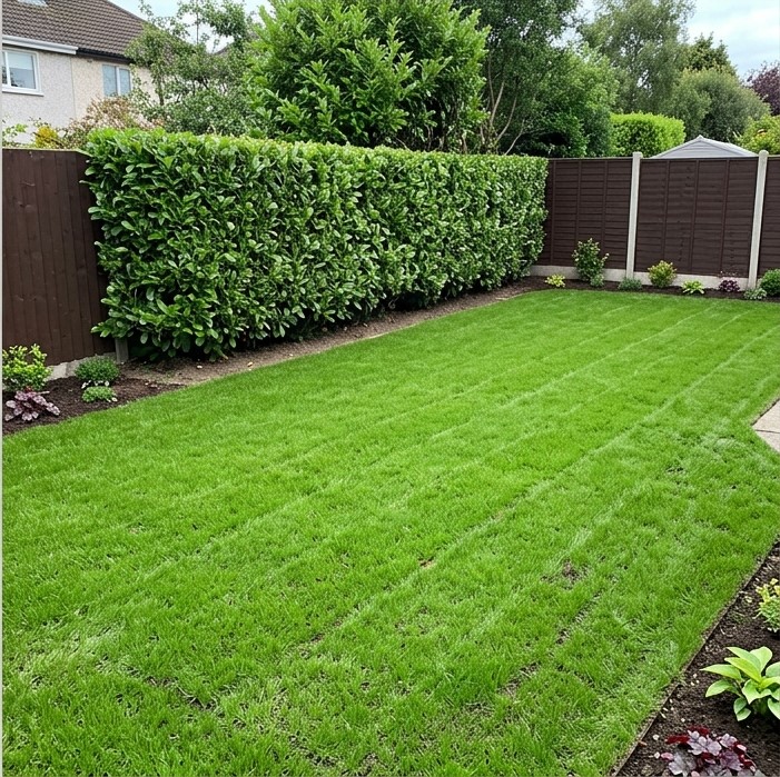 Landscaped back garden in Rathmines after work completed